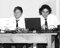 Andi & Hannes am Rechner